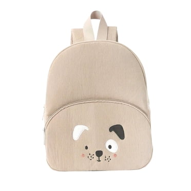 QualitChoice Baby Elementary Backpack Cute And Practical Bag For Kids Cute Backpack Suitable For Primary Khaki dog