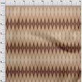 thumbnail image 3 of oneOone Cotton Silk Tan Fabric Argyle Check Craft Projects Decor Fabric Printed By The Yard 42 Inch Wide, 3 of 4