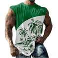 thumbnail image 1 of jovati Débardeur pour Homme Homme Décontracté Mode Imprimé Chandail à Enfiler Col Rond Débardeurs de Sport Gilet, 1 of 7