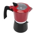 thumbnail image 2 of Stovetop Coffee Maker, Easy To Use Reliable Moka Pot Beautiful  For Travel Green Red,Red Black, 2 of 8