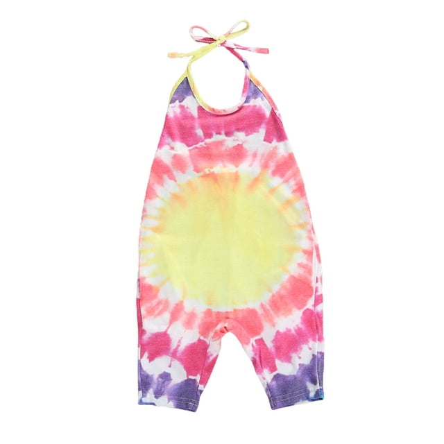 Children Summer Clothing Tie dye Romper 2-6T