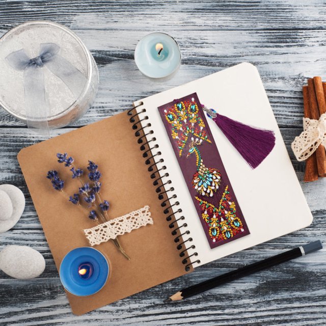 8.3in X 2.4in Tassel Painting Bookmark, Painting Bookmark, For Friends Beginner