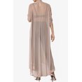 thumbnail image 2 of TheMogan Cardigan Ouvert à Manches Longues en Maille pour Femmes Mi-Mollet Caftan Transparent, 2 of 6