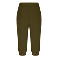 thumbnail image 3 of Timegard Womens Sweatpants Capri Pants Cinch Bottom Solid Color Cropped Joggers Workout Pants with Pockets, 3 of 6