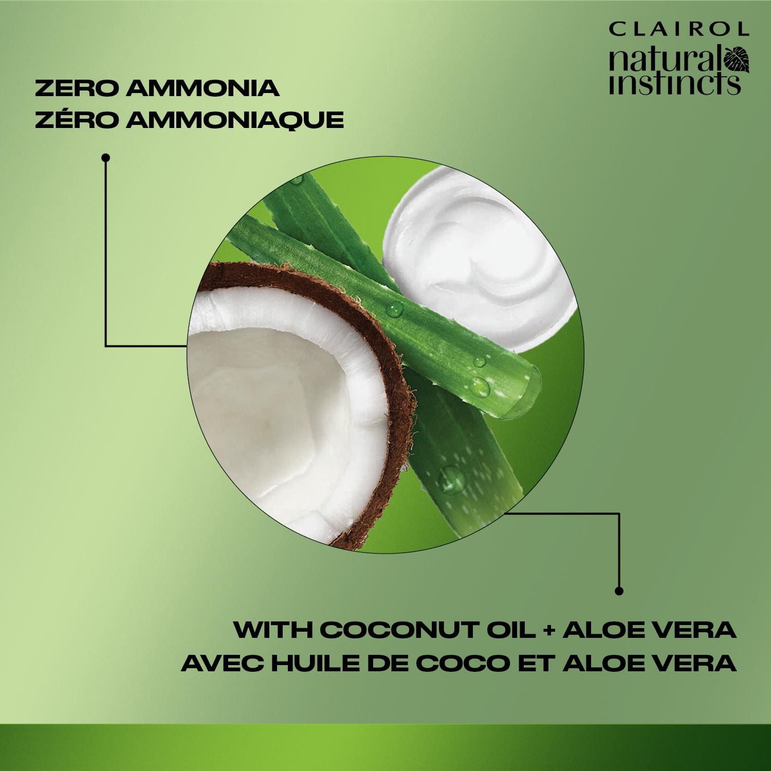 Coloration semi-permanente Natural Instincts, Avec huile de coco et aloe vera