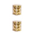 thumbnail image 4 of Decodeary 12piece Wedding New Year Navidad Pendant Ball Wide Application And Easy gold 2Set, 4 of 6