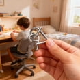 thumbnail image 3 of Metal Wire Puzzle Brain Teaser IQ Test Disentanglement Link Interlock Game Chinese Ring Trick For Kids Adults Party, 3 of 6