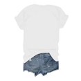 thumbnail image 3 of TSADFHJI Hauts Mignons pour Filles 14-16 T-Shirt à Col Rond Imprimé Lettre Manches Courtes Col Rond Femme TTG Blanc, 3 of 3