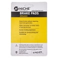 thumbnail image 4 of Niche Complete Organic Brake Pad Set for Yamaha Radian 600 Motorcycle MK1002585, 4 of 8