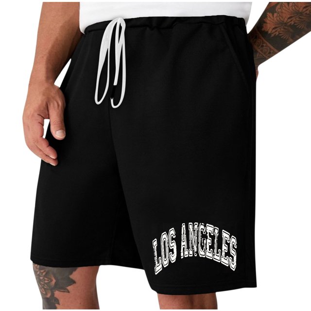 Diufon Men's Athletic Shorts Drawstring Waisted Outdoor Sport Shorts Spring Summer Hiking Shorts with Pockets