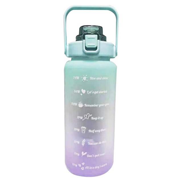 Bouteille d'Eau Extérieure Indicateur de Temps 2 L Bouteille Motivationnelle Cadeaux