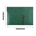 thumbnail image 3 of Clearance! Leather File Bag A4 File Bag Briefcase Button Business Office Storage Portable Large Capacity Folder Deals of The Day Delivery Today Items #76, 3 of 7