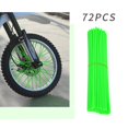 thumbnail image 1 of Ensemble de Décoration de Rayons de Roue Verts 72 Pcs Manchon de Décoration de Rayons de Roue Bicyclette Motocyclette Ensemble de Rayons Colorés, 1 of 6
