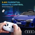 thumbnail image 4 of Aosom 12V 3.1 MPH Kids Ride on Car w/ Remote Control, Suspension, Navy Blue, 4 of 10
