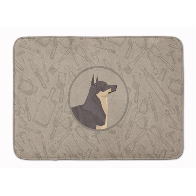 Carolines Treasures CK2213RUG Swedish Vallhund in the Kitchen Machine Washable Memory Foam Mat
