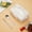 Beige, variant on Plastic Lunch Box with Stainless Steel Cutlery | Divided Meal Prep Container with Compartments | Microwaveable Food Storage for School Office Work | Bento Box for Adults and Kids
