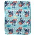 thumbnail image 1 of Lilo & Stitch 'Surf's Up' Kids Silk Touch Fleece Throw, 100% Polyester, 1 of 5
