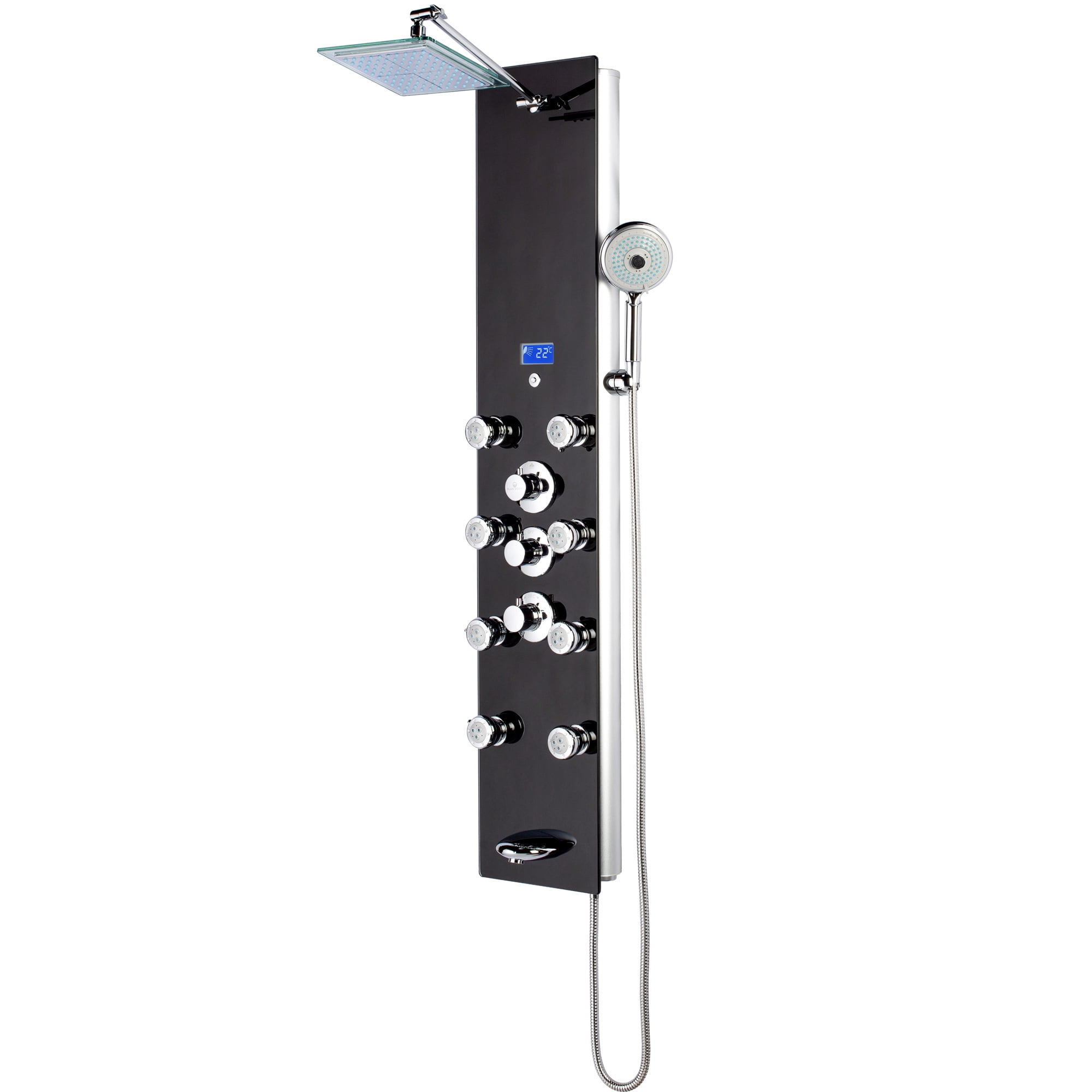 Blue Ocean 52" Aluminum Thermostatic Shower Panel with Shower Head (SPA331B)