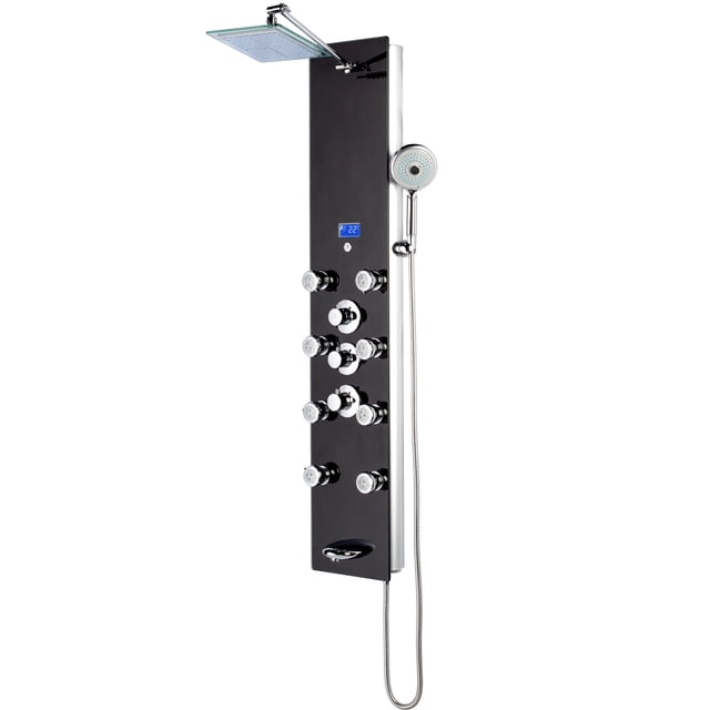 Blue Ocean 52" Aluminum Thermostatic Shower Panel with Shower Head (SPA331B)