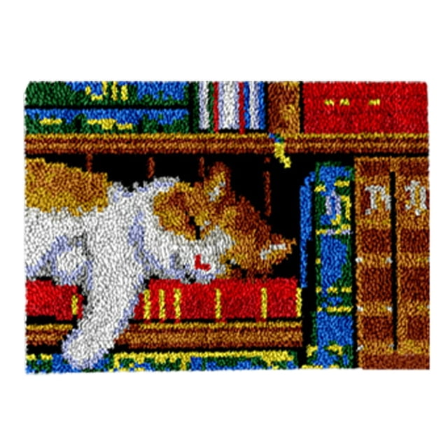 AMERTEER DIY Hook Kits Rug Printed Cushion for Carpet Embroidery Handwerken (4)