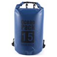 thumbnail image 1 of Waterproof Bags Multifunctional Outdoor Backpack Large-Capacity Equipment Foldable Kayak Rafting Bag Pool Beach Sports Dark Blue 15L Shoulders, 1 of 9