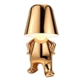 thumbnail image 1 of Mistaha Golden Thinker Lampe de Table Miniature - Style sur Pied [8047], Matériau en Résine Unique, Commande Tactile et Intensité Réglable, Déco Maison Élégante pour Chambre et Salon, Rechargeable par USB, Batterie de 12 Heures, 1 of 6