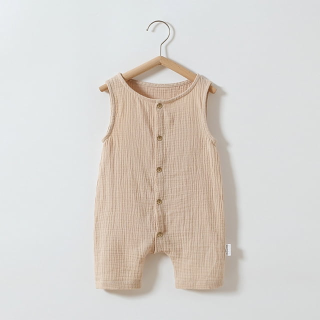 TopLLC Baby Spring New Onesie Newborn Climbing Clothes Short Sleeve Thin Ha Clothes Bag Fart Clothes Kid Rompers