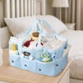 thumbnail image 3 of Sunveno Portable Diaper Caddy Organizer with Removable Dividers, Large Capacity Baby Nursery Storage Tote, 3 of 5
