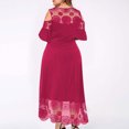 thumbnail image 4 of LSLJS Robe Grande Taille pour Femmes Aguichant à Volants Sans Bretelles à Empiècements en Dentelle à Manches Courtes, Robe Grande Taille, 4 of 7