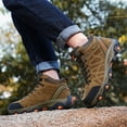 thumbnail image 2 of Dakaela Mens Womens Winter Hiking Boots Waterproof Warm Snow Booties Non Slip Motorcycle Combat Boot, 2 of 9