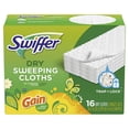 thumbnail image 1 of Swiffer Sweeper Dry Sweeping Pad Multi Surface Refills for Dusters floor mop, Gain, 1 of 9