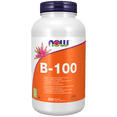 thumbnail image 1 of NOW Supplements B-100, B Vitamin Supplement Vegetable Capsules, 250 Count, 1 of 3
