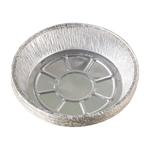 Yhmxh Kitchen Gadgets Kitchen Utensils Home and Kitchen Oil-Proof Aluminum Foil Tin Box Round Tin Foil Pans Disposable Aluminum Fryer Non-Stick Mat for Baking Roasting & Cooking 50Pcs Tin Pans