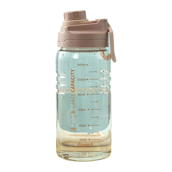 Water Bottles with Times To Drink 1 Gallon Sports Water Cup Large-Capacity Water Bottle Fitness Cup Straw Kettle Outdoor 1500Ml Super Large Space Cup Time Water Bottles with A Time Tracker