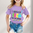 thumbnail image 2 of TZEWGL T-Shirts For Girl Print Round Neck Loose Short Sleeve Clothes For Newborns size 11-12T, 2 of 4