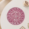 thumbnail image 4 of Oleegame 1 Pce Napperon 15 Pouces Tapis de Bol Multifonction Papier Résistant Décoration de Table à la Maison Napperons pour Cafés Café Foncé Rond Rose, 4 of 7