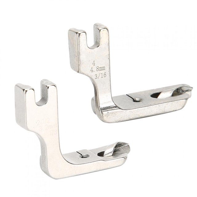 2Pcs Pied-de-Biche, Pied d'Ourlet, pour Tailleur de Machine à Coudre Industrielle
