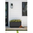 thumbnail image 3 of Veradek Demi Series 30" Long Plastic-Stone Planter - Black, 3 of 11
