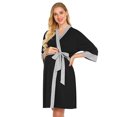thumbnail image 3 of Maternity Nursing Pajamas Gown - Solid Color, Polyester, Postpartum/Home/Feeding Wear, All Seasons, 3 of 7