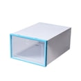 thumbnail image 1 of yulier Shoe Storage Box, Plastic Shoe Box with Lids, Stackable Shoes Organizer for Closet Entryway, Foldable Shoe Case for Shoe Rack, Shoe Containers Bins, 1 of 3