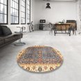 thumbnail image 3 of Ahgly Company Indoor Rectangle Abstract Yellow Abstract Area Rugs, 2' x 5', 3 of 6