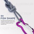 thumbnail image 3 of 10pcs Carabiner Clips Fish Shaped Carabiner Aluminum Carabiner Outdoor Carabiner Spring Snap Clips, 3 of 5
