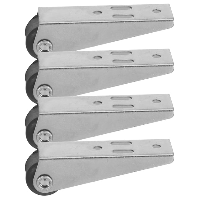 4 Pcs Pièces de Portes de Garage Rail de Porte d'Armoire Coulissante Rouleaux de Porte Coulissante Guide de Sol de Porte Coulissante de Placard Coulissant