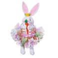 thumbnail image 2 of Dvkptbk Easter Wreath Easter Front Door Wreath Easter Bunny Dolls Wreath Spring Easter Decorations with Ribbon for Door Walls Home Decoration Easter Decorations, 2 of 7