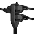thumbnail image 4 of Maximm Extension Cord 6 Feet Flat Plug/Wire, Multi Outlet - 3 Prong Angled Plug Extension Cord - Black UL Certified, 4 of 5
