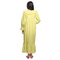 thumbnail image 2 of Moomaya Solid Short Sleeve Nightdress For Ladies Button Placket Nightwear, 2 of 6