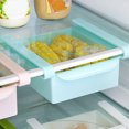 thumbnail image 5 of 3Pcs Retractable Drawer Type Refrigerator Storage Box Food Fresh Keeping Classified Organizer Container Basket Fridge Shelf Holder Plastic Storage Bins Blue, 5 of 5