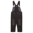 thumbnail image 2 of KIDSCOOL SPACE Little Boys Slim Fit Jeans,Ripped Big Bib Pocket Fashion Denim Overalls,Grey,5-6 Years, 2 of 7