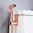 thumbnail image 3 of Ensemble de Pulvérisateur Bidet à Main en Acier Inoxydable, Kit d'Accessoires de Fixation de Bidet, Monté au Mur /monté dans le Réservoir de Toilette, Douche Musulmane pour Auto-Nettoyage, Or, 3 of 9