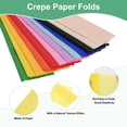 thumbnail image 2 of 20-Pack Crepe Paper, 3.3ft x 20 Inch /100 x 50cm Soft Wide Crepe Paper Streamer Sheet, Decorative Craft Streamer [Lemon Yellow], 2 of 6